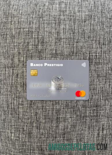 Angola Banco Prestigio, S.A. Mastercard Photolook Frente amostra